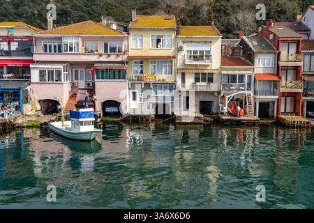 DAS Dorf Anadolu Kavağı am Bosporus BEI Istanbul, Türkei | Anadolu Kavağı village au Bosphore près d'Istanbul, Turquie Banque D'Images