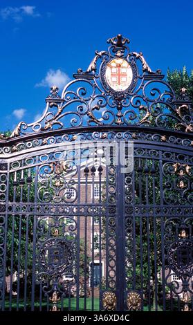 25 juillet 2004 ; Providence, RI, États-Unis ; portes d'entrée de l'université Brown. Banque D'Images