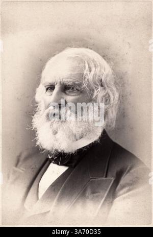 27 août 2014 - 'Henry Wadsworth Longfellow (1807-82), poète et éducateur américain, Portrait, circa 1860'' (crédit image : © Glasshouse/ZUMA Wire) Banque D'Images