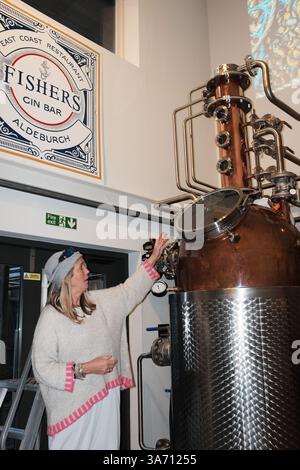 Fishers gin distillery, Crag Path, Aldeburgh, Suffolk, Angleterre IP15 5BT Banque D'Images