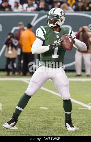 9 novembre 2014 : le quarterback Michael Vick (1) des jets de New York en action lors du match NFL entre les Steelers de Pittsburgh et les jets de New York au MetLife Stadium à East Rutherford, New Jersey. Les jets de New York ont gagné 20-13.(image crédit : © Chris Szagola/Cal Sport Media/ZUMAPRESS.com) Banque D'Images