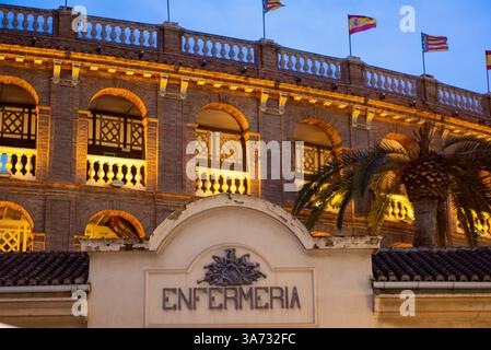 Vue d'une tauromachie Banque D'Images