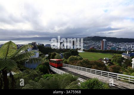 Wellington Cable car est un funiculaire situé à Wellington, en Nouvelle-Zélande Banque D'Images