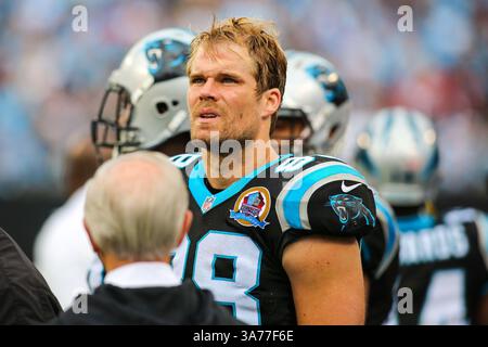 9 décembre 2012 - Charlotte, Caroline du Nord, U. S - Tight End des Carolina Panthers GREG OLSEN (88) lors du match NFL entre les Carolina Panthers et les Atlanta Falcons au Bank of America Stadium. Les Panthers de la Caroline battent les Falcons d'Atlanta 30-20. (Crédit image : © Andy Martin Jr./ZUMAPRESS.com) Banque D'Images