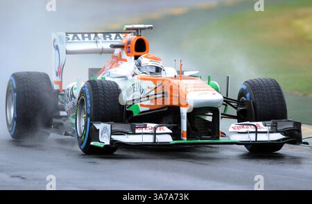16 mars 2013 - Melbourne, Victoria, Australie - Adrian Sutil (GER) de l'écurie Sahara Force India F1 Team pilote la Mercedes-Benz VJM06 lors des qualifications du troisième jour du Grand Prix australien de formule 1 2013, Melbourne, Australie. (Crédit image : © Theo Karanikos/ZUMAPRESS.com) Banque D'Images