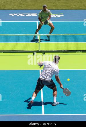 AO Pickleball Slam Tounament joué à l'Open d'Australie 2025, Melbourne Park, Melbourne, Victoria, Australie. Banque D'Images