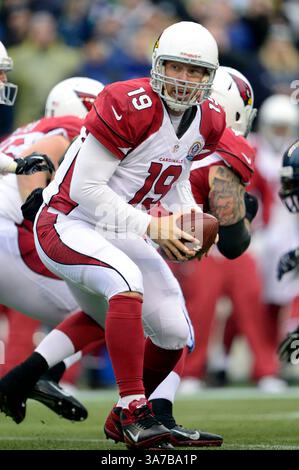 9 décembre 2012. . Le quarterback John Skelton #19 des Arizona Cardinals en action contre les Seahawks de Seattle au CenturyLink Field à Seattle, WA. . Seahawks vaincre les Cardinals 58 - 0.George Holland / Cal Sport Media. (Crédit image : © George Holland/Cal Sport Media/ZUMAPRESS.com) Banque D'Images