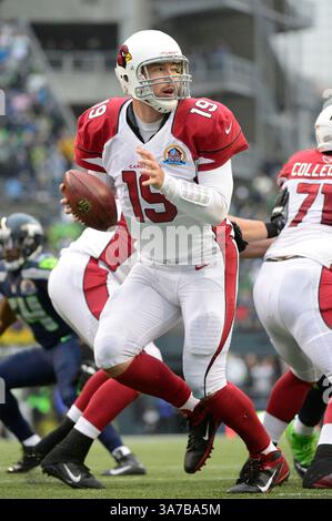 9 décembre 2012. . Le quarterback John Skelton #19 des Arizona Cardinals en action contre les Seahawks de Seattle au CenturyLink Field à Seattle, WA. . Seahawks vaincre les Cardinals 58 - 0.George Holland / Cal Sport Media. (Crédit image : © George Holland/Cal Sport Media/ZUMAPRESS.com) Banque D'Images
