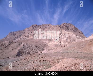 Israël. Région de tel Aviv-Yafo. Montagne dans le désert du Néguev. Banque D'Images