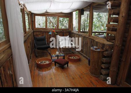 9 mai 2013 - Colombie - Santa Elena, Antioquia. 02 de mayo de 2013. La Reserva ecolÃÂ³gica Montevivo ofrece a sus huÃÂ©spedes descanso en medio de la naturaleza CrÃÂ©dito : CEET FotÃÂ³grafo : Guillermo Ossa (crédit image : © El Tiempo/GDA/ZUMAPRESS.com) Banque D'Images