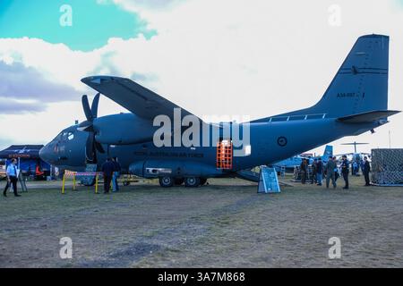 Avalon, Victoria, Australie. 25 mars 2025. L'Alenia C-27J Spartan vu à l'exposition extérieure de l'armée de l'air et de la défense du salon international de l'aviation Avalon 2025. (Crédit image : © Alexander Bogatyrev/SOPA images via ZUMA Press Wire) USAGE ÉDITORIAL SEULEMENT ! Non destiné à UN USAGE commercial ! Banque D'Images