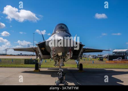 Avalon, Victoria, Australie. 25 mars 2025. Le F-35A Lightning II est vu à l'exposition extérieure de l'armée de l'air et de la défense du salon aéronautique international Avalon de 2025. (Crédit image : © Alexander Bogatyrev/SOPA images via ZUMA Press Wire) USAGE ÉDITORIAL SEULEMENT ! Non destiné à UN USAGE commercial ! Banque D'Images