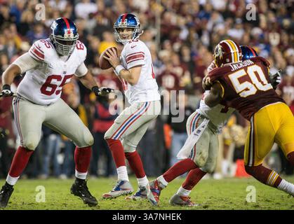 03 décembre 2012 - Landover, Maryland, États-Unis - ELI MANNING à FedEx Field. (Crédit image : © Tom Rothenberg/ZUMAPRESS.com) Banque D'Images