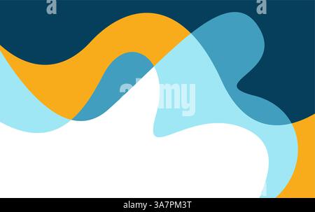 Fond coloré abstrait composé de conception vectorielle fluide. fond abstrait d'été Illustration de Vecteur