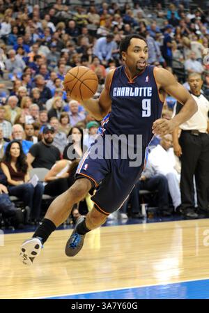 03 nov. 2012 : Gerald Henderson, le 9e garde de Charlotte Bobcats, participe à un match NBA entre les Bobcats de Charlotte et les Mavericks de Dallas au American Airlines Center de Dallas, TX Dallas a battu Charlotte 126-99(crédit image : © Albert Pena/Cal Sport Media/ZUMAPRESS.com) Banque D'Images
