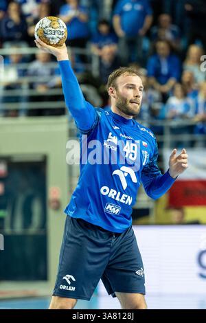 Orlen Arena, Plock, Pologne. 27 mars 2025. Ligue des Champions Handball ; Wisla Plock contre HBC Nantes, Zoltan Szita (Wisla) crédit : action plus Sports/Alamy Live News Banque D'Images