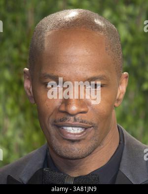 24 février 2013 - West Hollywood, Californie, États-Unis - JAMIE FOXX sur le tapis rouge à la Vanity Fair Oscar Party aux Sunset Towers à West Hollywood, Californie, dimanche 24 février 2013. (Crédit image : © Prensa Internacional/ZUMAPRESS.com) Banque D'Images
