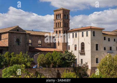 Basilique de Bartholomew sur l'île (Basilica di San Bartolomeo all'Isola) sur l'île du Tibre à rome, Italie Banque D'Images