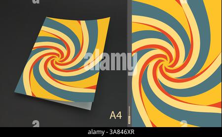 Résumé Contexte de turbulences. Modèle de conception de la couverture. Vector illustration. Illustration de Vecteur