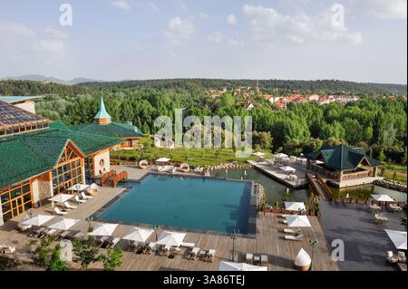 Hôtel de luxe Michlifen, Ifrane, moyen Atlas, Maroc Banque D'Images