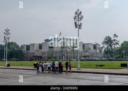 Hanoi, Vietnam, 21 octobre 2024. Le bâtiment de l'Assemblée nationale du Viet Nam est le lieu de réunion de l'Assemblée nationale dans le district de Ba Dinh Banque D'Images