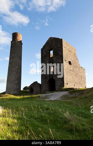 Mine de Magpie, Derbyshire, Royaume-Uni Banque D'Images