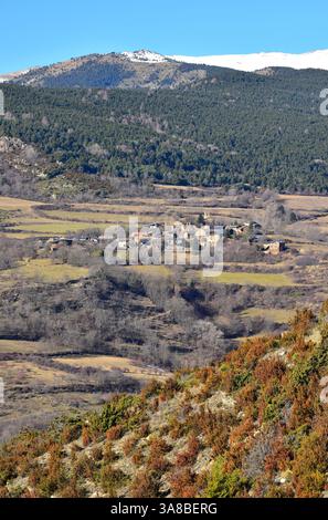 Éller, Bellver de Cerdanya municipalité. Cerdagne, Gérone, Catalogne, Espagne. Banque D'Images