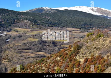 Éller, Bellver de Cerdanya municipalité. Cerdagne, Gérone, Catalogne, Espagne. Banque D'Images