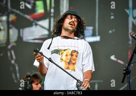 Sao Paulo, Brésil. 02 juin 2024. Sao Paulo (SP), 03/28/2025 - culture/LOLLAPALOOZA-BRÉSIL - le groupe Jovem Dionisio, présente son show sur la Mike's Ice Stage, lors de la première journée de Lollapalloza Brasil, qui se tient à l'Autodromo de Interlagos, au sud de Sao Paulo, dans l'après-midi de ce vendredi 28. (Photo : Renato Gizzi/photo Premium/SPP) 30930 (Renato Gizzi/SPP) crédit : SPP Sport Press photo. /Alamy Live News Banque D'Images