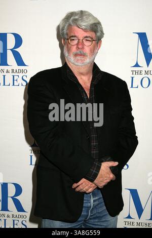 3 mars 2007 - West Hollywood, CA, États-Unis - 3 mars 2007 - West Hollywood, Californie - George Lucas. Le Musée de la télévision et de la radio présente ''une soirée avec George Lucas'' à la Directors Guild. Crédit photo : Byron Purvis/AdMedia Banque D'Images