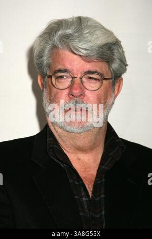 3 mars 2007 - West Hollywood, CA, États-Unis - 3 mars 2007 - West Hollywood, Californie - George Lucas. Le Musée de la télévision et de la radio présente ''une soirée avec George Lucas'' à la Directors Guild. Crédit photo : Byron Purvis/AdMedia Banque D'Images
