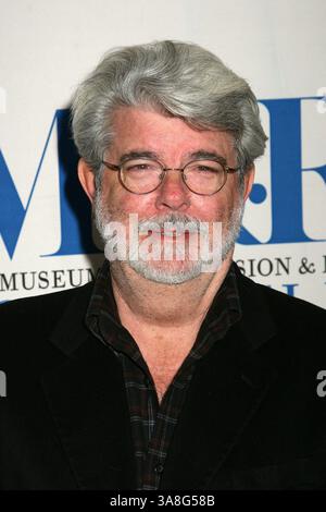 3 mars 2007 - West Hollywood, CA, États-Unis - 3 mars 2007 - West Hollywood, Californie - George Lucas. Le Musée de la télévision et de la radio présente ''une soirée avec George Lucas'' à la Directors Guild. Crédit photo : Byron Purvis/AdMedia Banque D'Images
