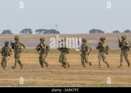 Avalon, Australie. 28 mars 2025. Présentation des forces de défense australiennes lors du salon aéronautique Avalon 2025. Avalon Australian International Airshow public Day 1 (photo Olivier Rachon/SOPA images/SIPA USA) crédit : SIPA USA/Alamy Live News Banque D'Images