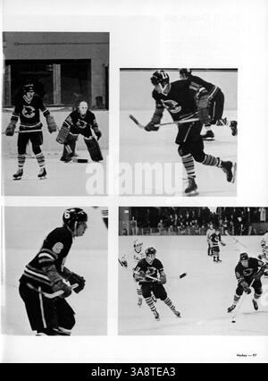 L’annuaire 1973 talons capture les moments clés académiques, sportifs et parascolaires de l’année scolaire 1972-1973 à la Cooper High School. Banque D'Images