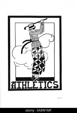 Cet annuaire Tatler 1920 du Northrop Collegiate met en lumière les étudiants, les professeurs, les clubs, l'athlétisme et les événements importants de l'année universitaire 1919-1920. Banque D'Images