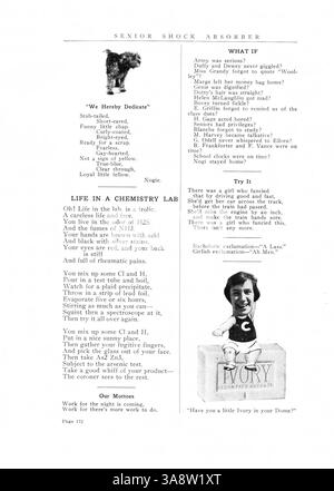 Cet annuaire de 1920 de la Northrop Collegiate High School détaille divers aspects de la vie scolaire, y compris les clubs, les enseignants, l'athlétisme et les événements scolaires majeurs de l'année 1919-1920. Banque D'Images