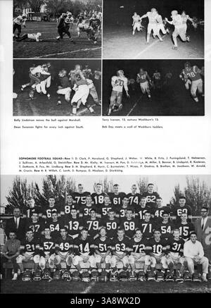 L'annuaire West High 1962, Hesperian, comprend des comptes rendus détaillés des étudiants, des professeurs, des clubs, de l'athlétisme et des événements majeurs de l'année scolaire 1961-1962, mettant en évidence l'histoire et les réalisations afro-américaines. Banque D'Images