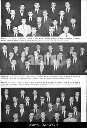 L'annuaire Hesperian 1962 de West High School présente les étudiants, les professeurs, les événements scolaires et les réalisations athlétiques au cours de l'année scolaire 1961-1962, mettant l'accent sur l'histoire et la culture afro-américaines. Banque D'Images