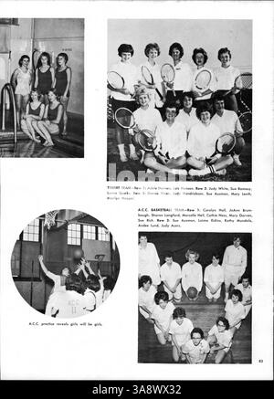 L'édition 1962 de l'annuaire Hesperian de West High comprend les profils des étudiants et des professeurs, les résultats sportifs, les activités du club et les faits saillants de l'année scolaire 1961-1962, en se concentrant sur l'histoire afro-américaine. Banque D'Images