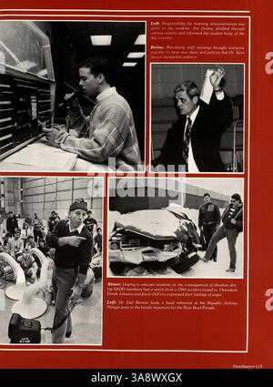 Cet annuaire de 1986 de Jefferson High School met en lumière les réalisations des étudiants, des professeurs, des clubs, de l'athlétisme et des événements importants de l'année scolaire 1985-1986. Banque D'Images