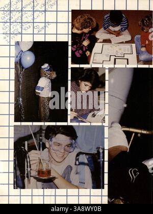L'annuaire 1986 de Jefferson High School présente les réalisations des élèves, les faits saillants sportifs, les clubs et d'autres événements majeurs de l'année scolaire 1985-1986/09. Banque D'Images