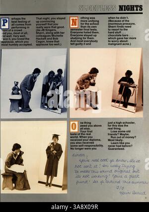 L'annuaire « Profiles » 1980 de l'école secondaire Kennedy présente les jalons de l'année scolaire 1979-1980, y compris les activités des élèves, les faits saillants des enseignants et les réalisations sportives. Banque D'Images