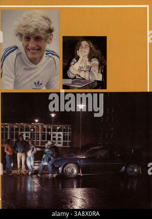 Le Kennedy High Yearbook de 1980 présente l'année scolaire 1979-1980 et présente les profils des élèves et des enseignants, les réalisations sportives et les événements scolaires importants. Banque D'Images