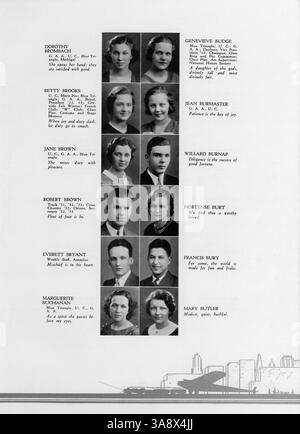 Cette édition 1933 de l'annuaire West High documente les moments et événements clés de l'année scolaire 1932-1933, y compris l'athlétisme, la vie étudiante, les clubs et les réalisations académiques notables. Banque D'Images