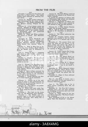 L’édition 1933 de l’annuaire de West High célèbre ses 25 ans d’existence à l’école, documentant les événements clés, les programmes sportifs, les clubs, les étudiants, et faculté de l'année académique 1932-1933. Banque D'Images