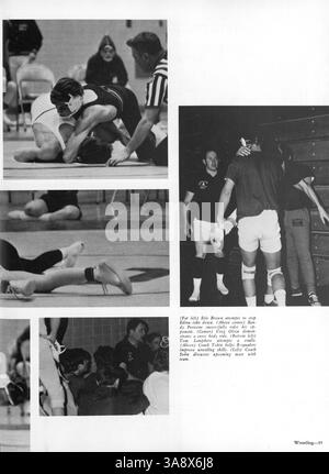 L'édition 1970 de l'annuaire '70 talons' de la Cooper High School préserve les moments importants de l'année scolaire 1969-1970 en documentant les activités des étudiants, l'athlétisme et les événements académiques. Banque D'Images