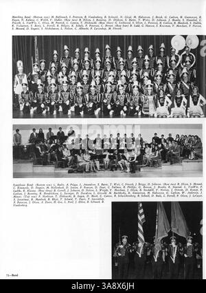 L'édition 1970 de l'annuaire '70 talons' fournit un compte rendu détaillé de l'année scolaire 1969-1970 à la Cooper High School, documentant la vie étudiante, l'athlétisme, les clubs scolaires et les événements. Banque D'Images