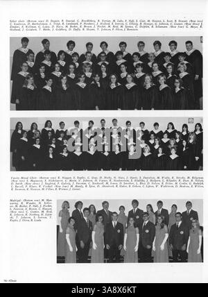 Cette édition 1970 de l'annuaire '70 talons' de la Cooper High School capture l'essence de l'année scolaire 1969-1970 avec des portraits d'étudiants, des activités de club, de l'athlétisme et des faits saillants académiques. Banque D'Images