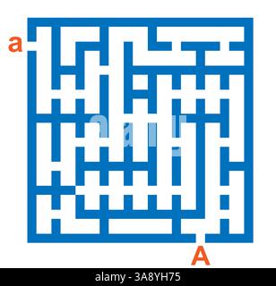 Jeu de labyrinthe pour les enfants. Labyrinthe. Puzzle vectoriel. Illustration de Vecteur