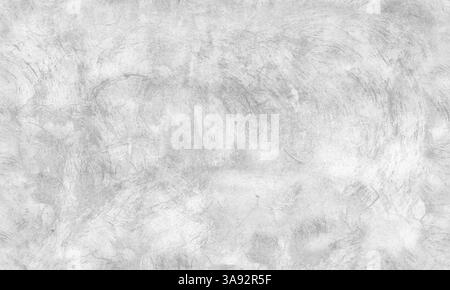 Mur de béton blanc avec motif de coups de pinceau, texture de photo de fond sans couture Banque D'Images